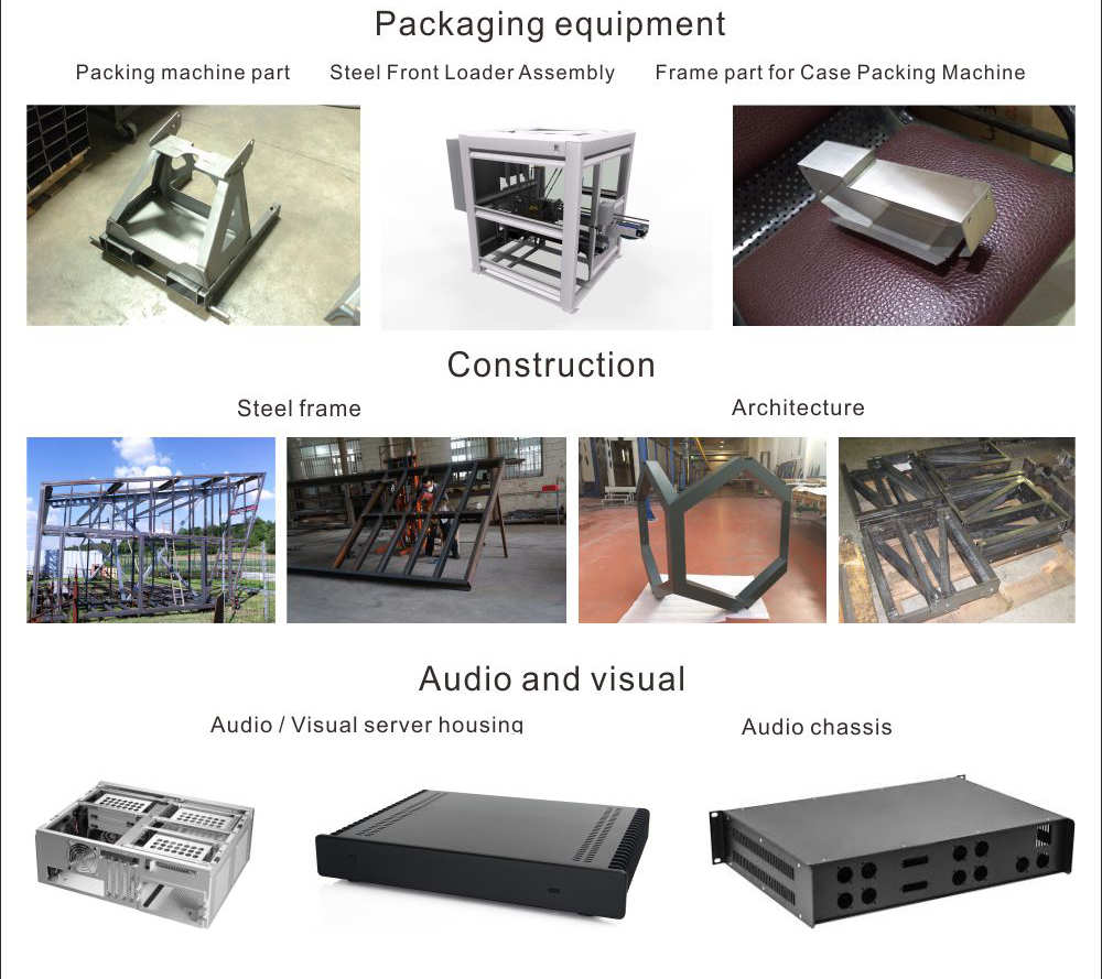 OEM Factory laser cutting metal welding fabrication with powder coating