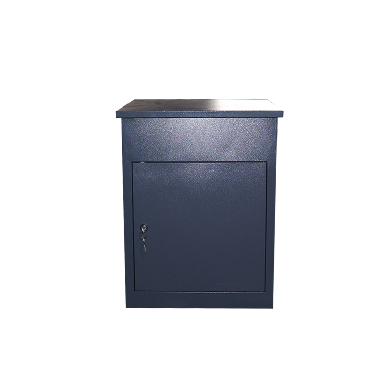 Parcel Modern Mailbox with Post White for Large Boxes Metal Freestanding 1 Moq