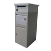 outdoor wall mounted white cast aluminum mailbox with post letter box